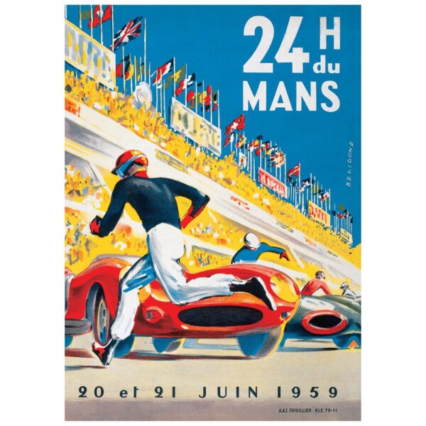 Vintage Poster Le MANS Motor Racing