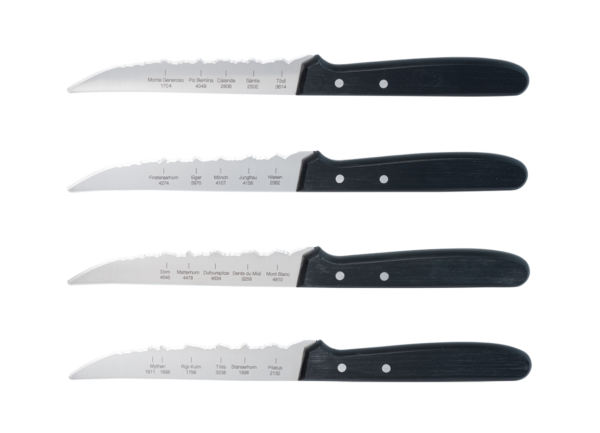 Best of Swiss Alps, Steak- /Pizzamesser 4er Set