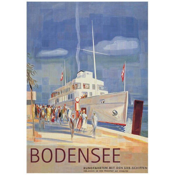 Vintage Poster BODENSEE 1948